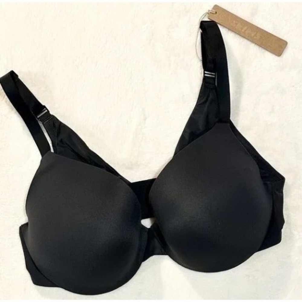 Skims Smoothing Intimates Full Coverage Lightly Lined Bra Onyx Black 36H